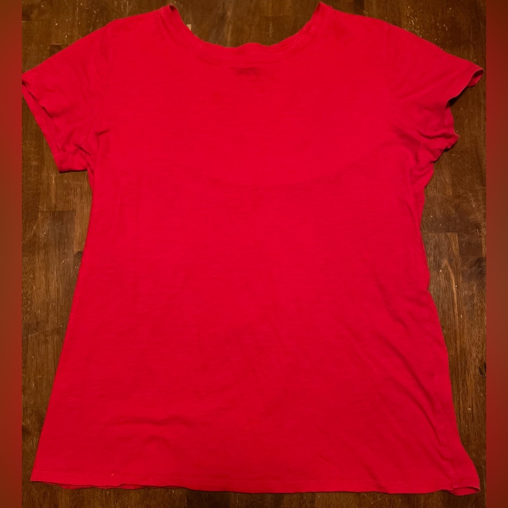PINK Victoria's Secret Bold Red Short Sleeve Tee